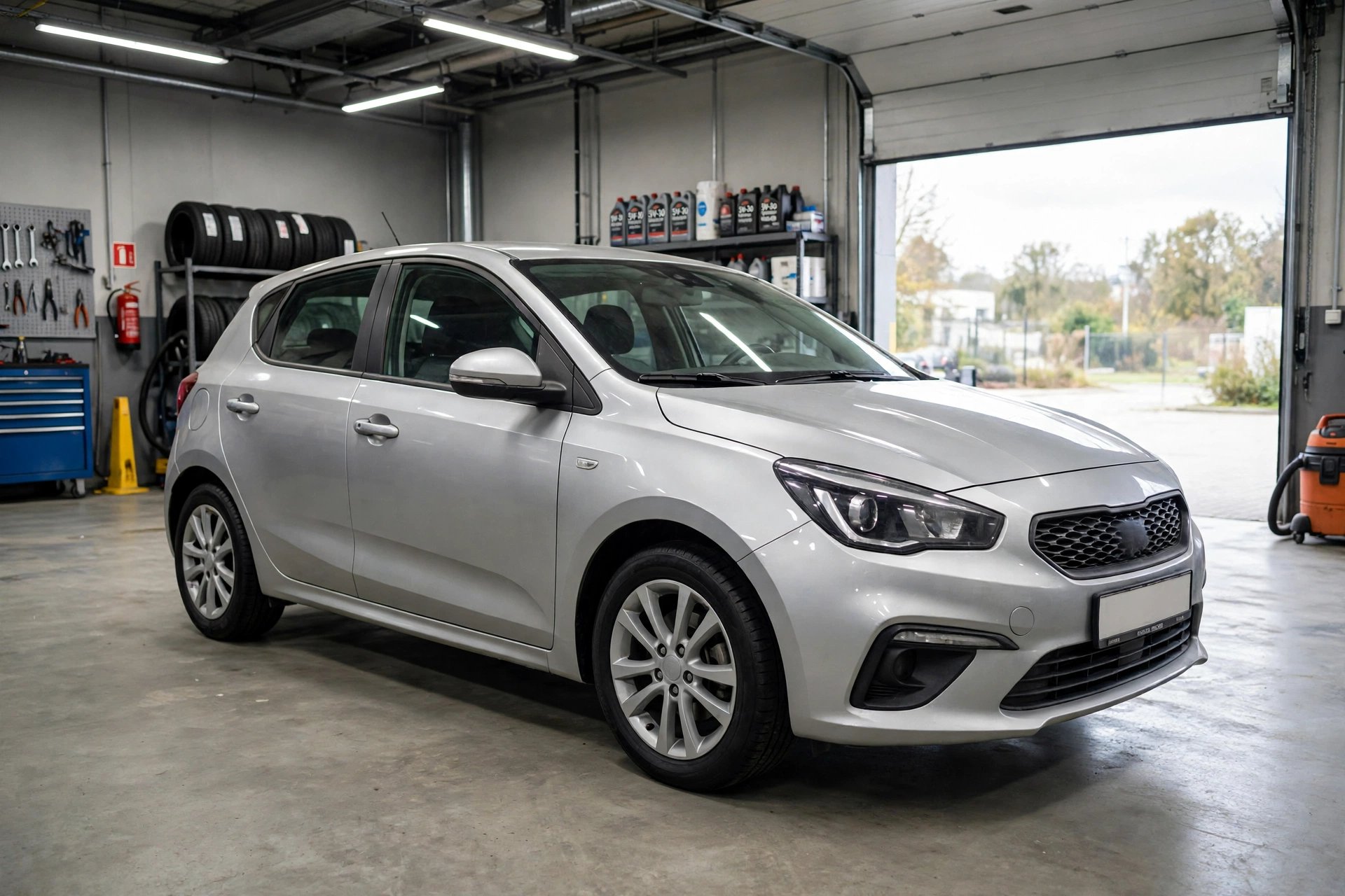 Same vehicle gleaming after full service